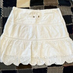 White Eyelet Skirt